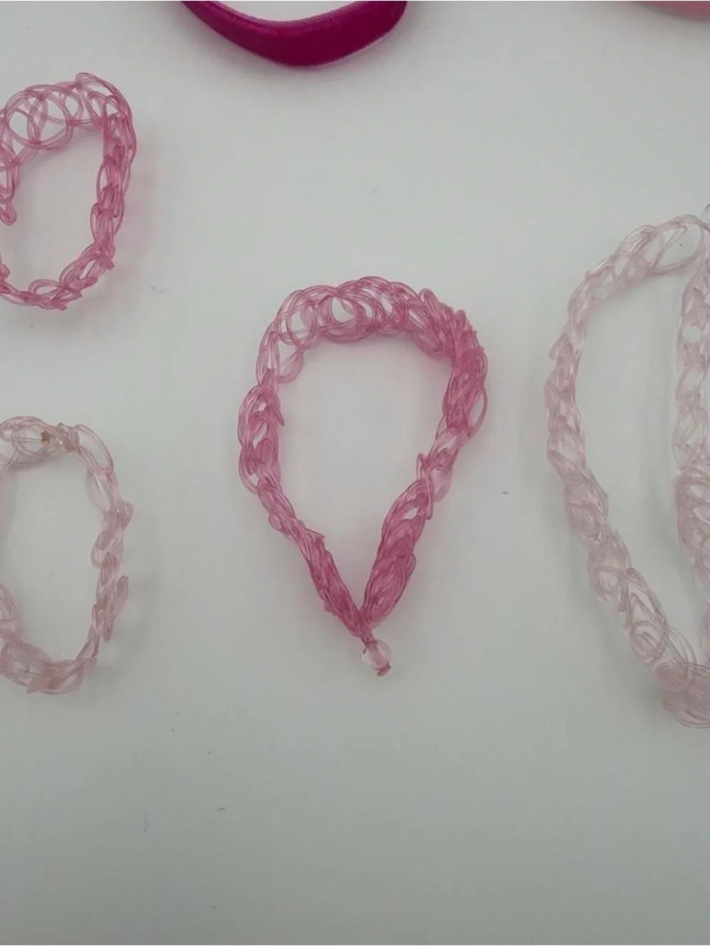 Pink Kids Necklace and Bracelet Charm Set